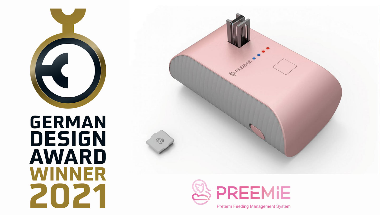 The Preemie Sensor, winner of the German Design Award 2020 in the Medical, Rehabilitation and Healthcare category.